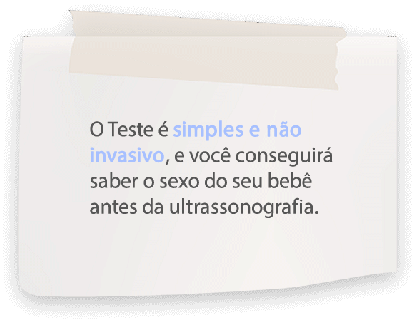 Teste de Sexagem Fetal simples e não invasivo